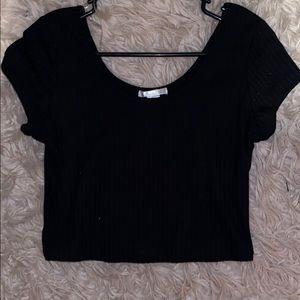 Black crop top